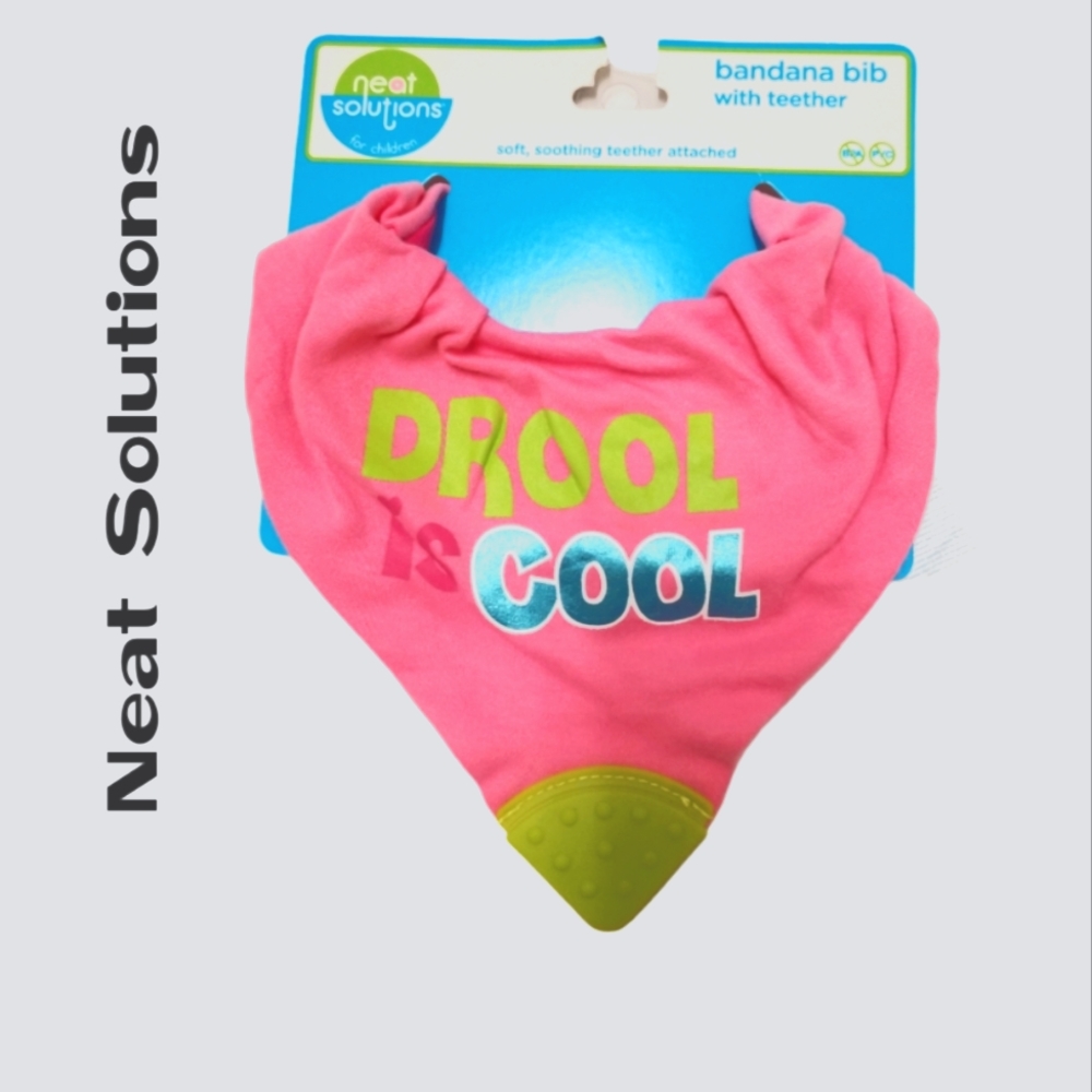 Neat Solutions bandana bib with teether New!